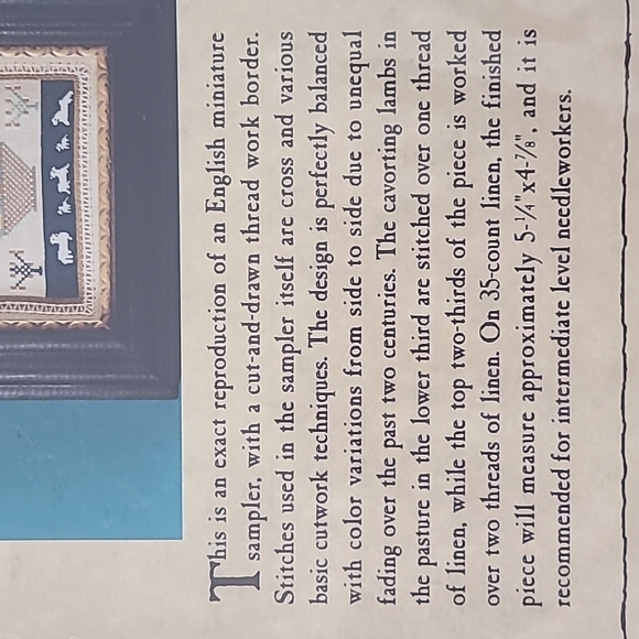 The Scarlet Letter sampler kit, circa 1800 - Picture 5 of 12